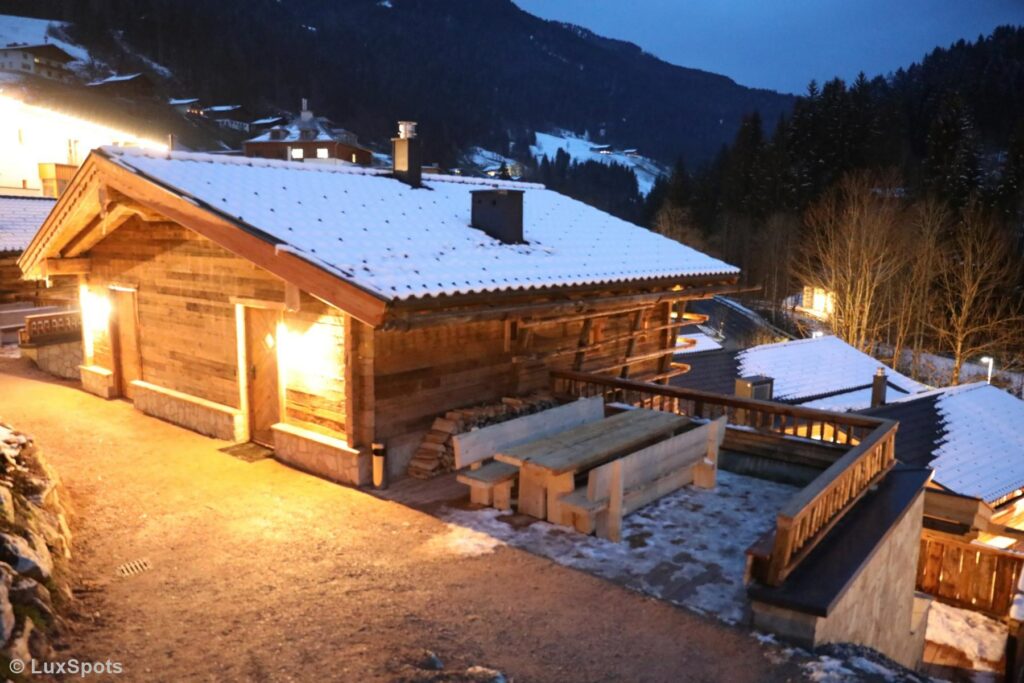 Chalet-Sitzecke im Außenbereich vom Prechtlgut